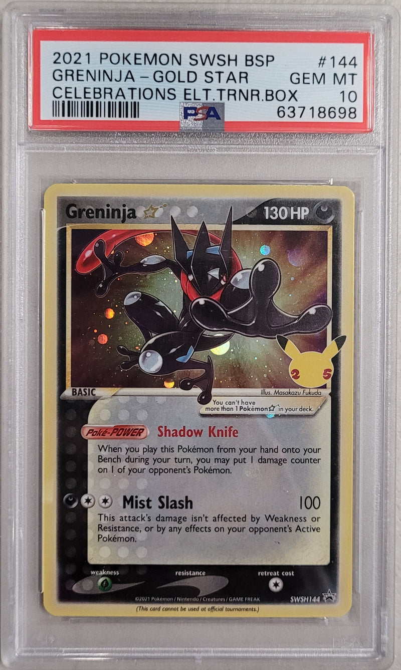 Greninja Gold Star - Holo SWSH144 Black Star Promo PSA 10 63718698
