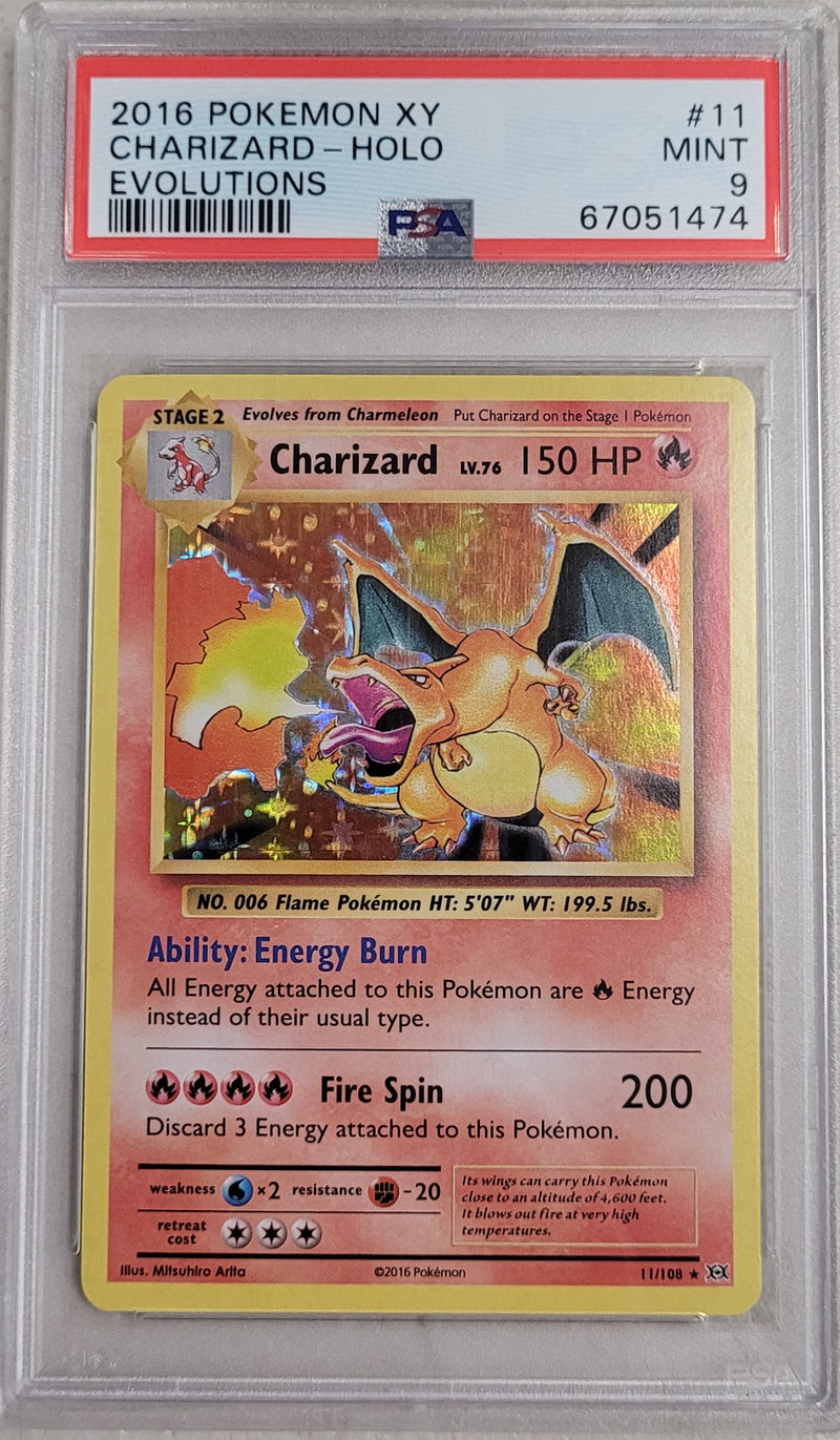 Charizard - Holo 11/108 XY Evolutions PSA 9 67051474