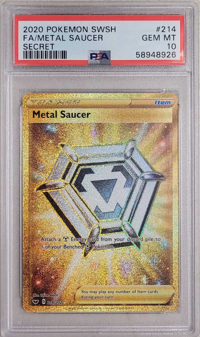 Metal Saucer 214/202 Sword and Shield PSA 10 58948926