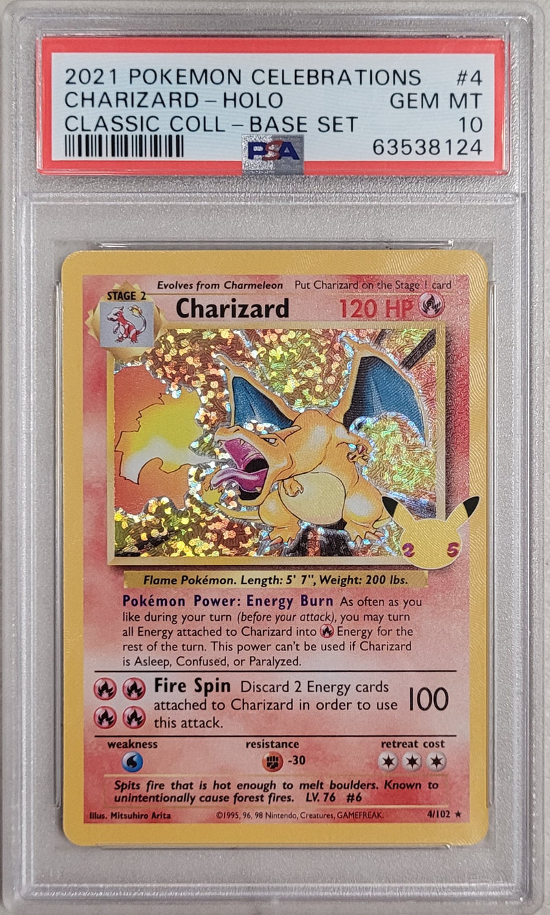 Charizard 4/102 Celebrations Classic Collection PSA 10 63538124