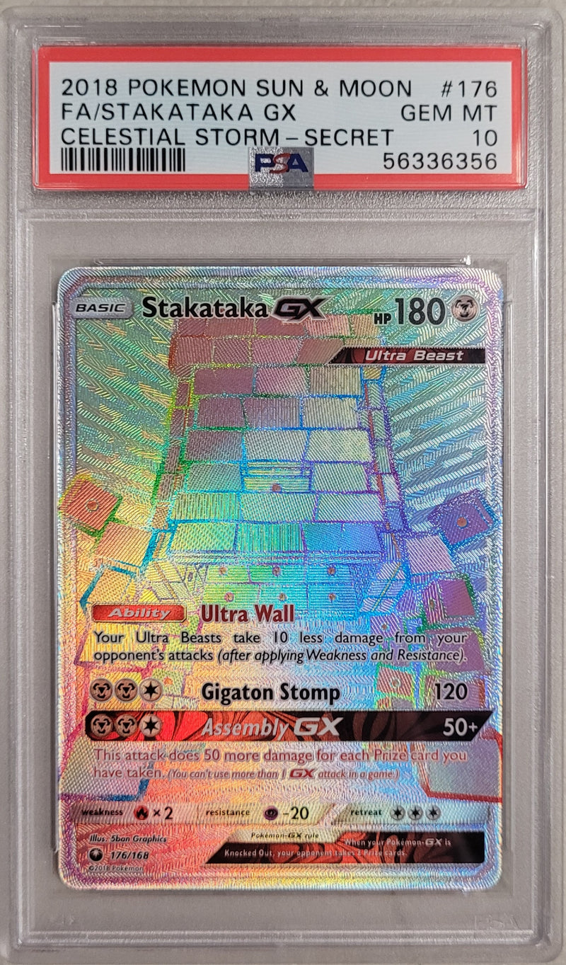 Stakataka GX 176/168 Celestial Storm PSA 10 56336356
