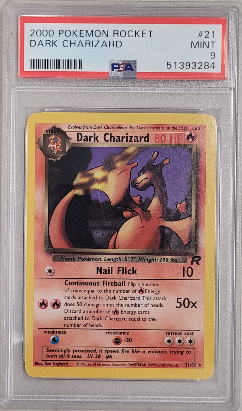 Dark Charizard 21/82 Team Rocket PSA 9 51393284