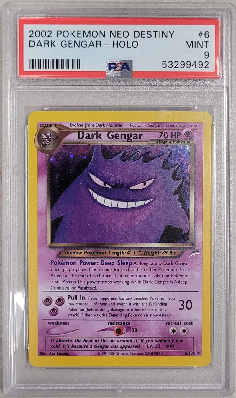 Dark Gengar - Holo 6/105 Neo Destiny PSA 9 53299492