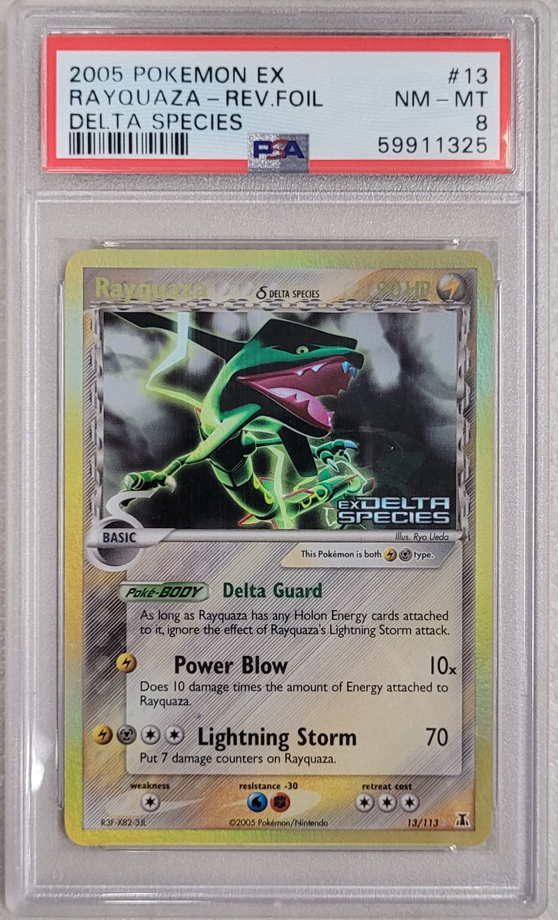 Rayquaza Delta Species 13/113 EX Delta Species PSA 8 59911325