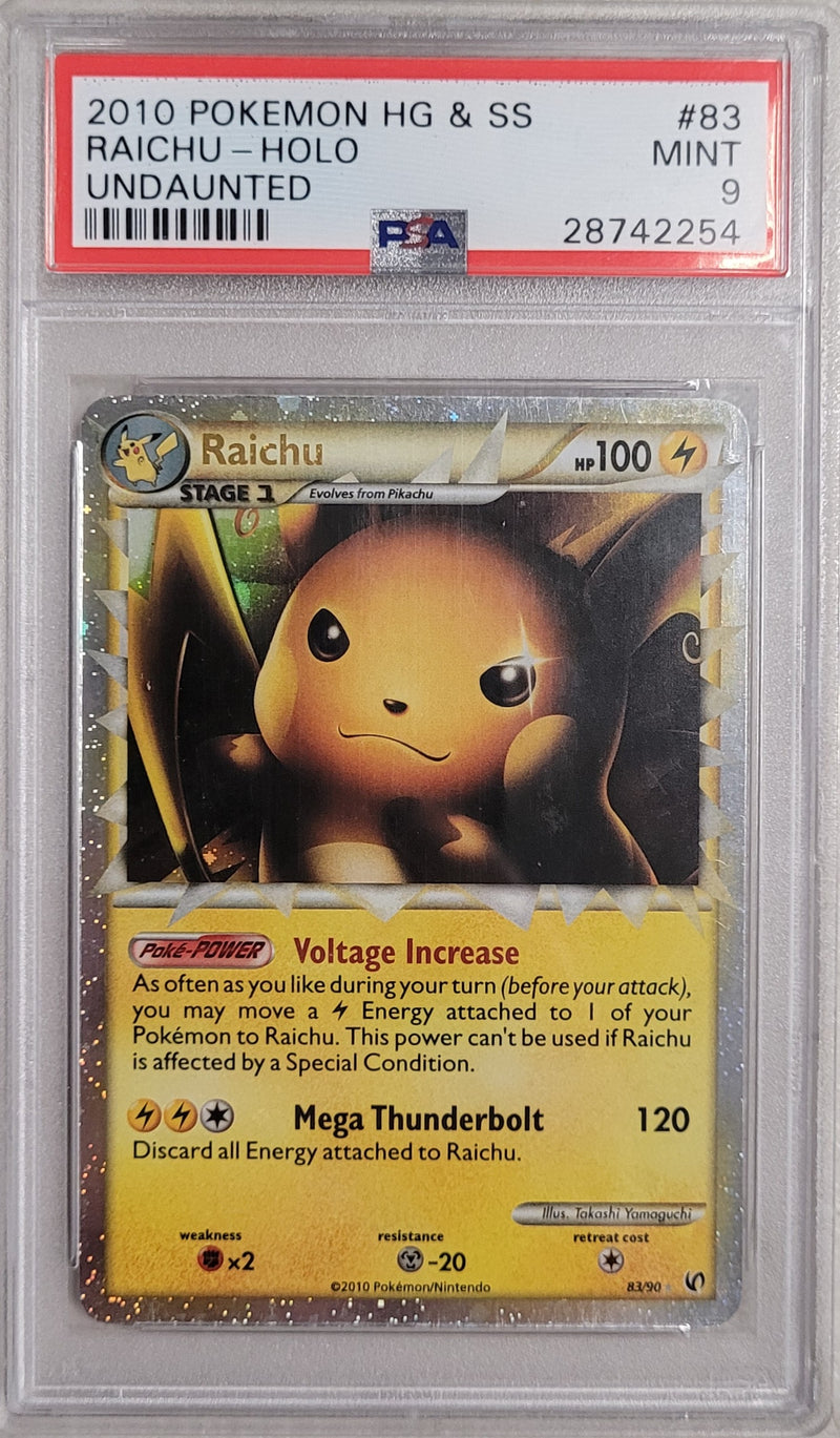 Raichu (Prime) 83/90 Undaunted PSA 9 28742254
