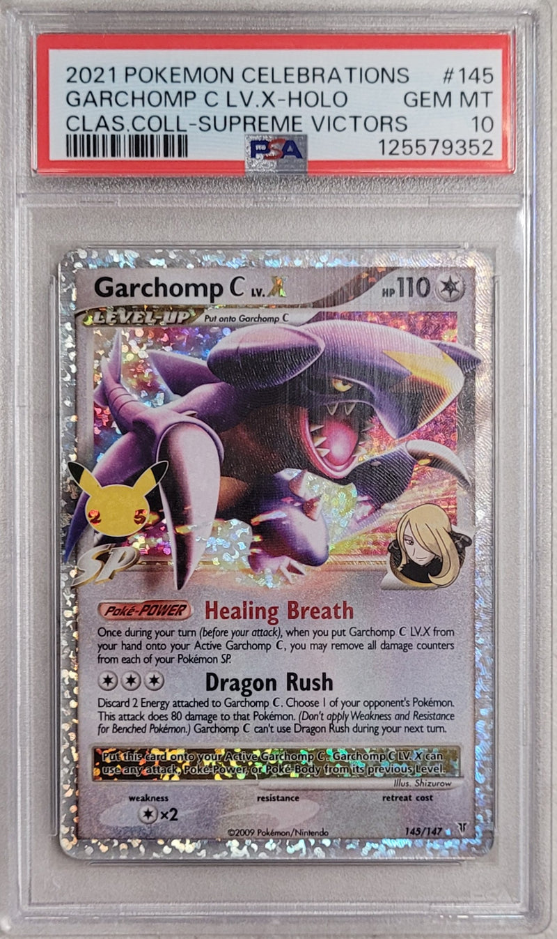 Garchomp C Lv. X 145/147 Celebrations Classic Coll. PSA 10 125579352