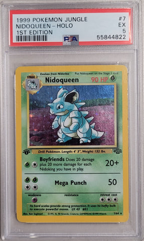 Nidoqueen - Holo 7/64 Jungle 1st Edition PSA 5 55844822