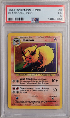 Flareon - Holo 3/64 Jungle PSA 5 54068783