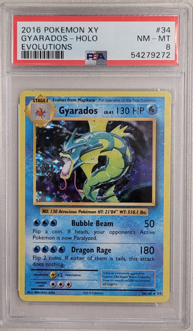 Gyarados - Holo 34/108 Evolutions PSA 8 54279272