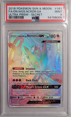 Dawn Wings Necrozma GX 161/156 Ultra Prism PSA 9 54798005