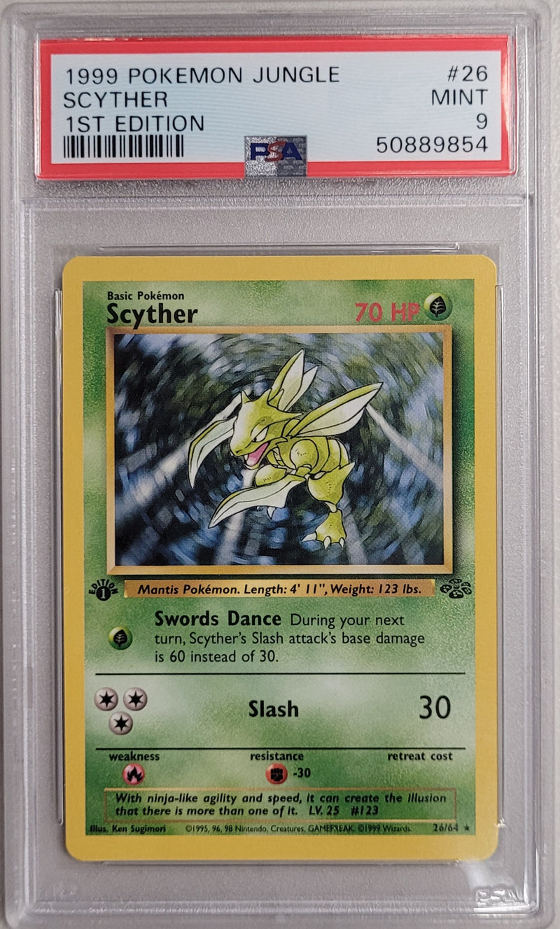 Scyther 26/64 Jungle 1st Edition PSA 9 50889854