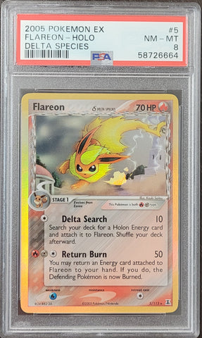 Flareon Delta Species 5/113 Delta Species PSA 8 58726664