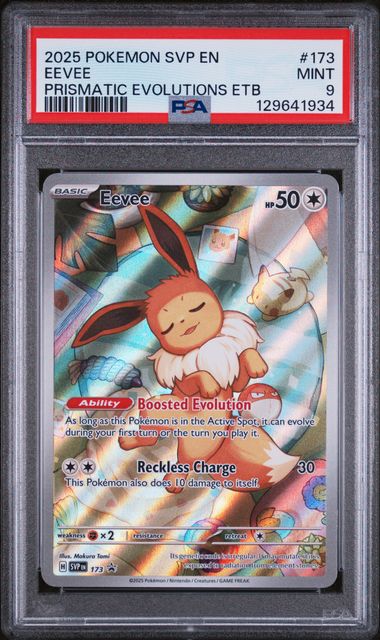 Eevee (173) Black Star Promo PSA 9 129641934