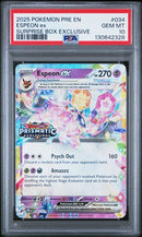 Espeon ex (Stamped) 034/131 Prismatic Evolutions PSA 10 130642328