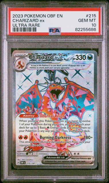 Charizard ex 215/197 Obsidian Flames PSA 10 82255686