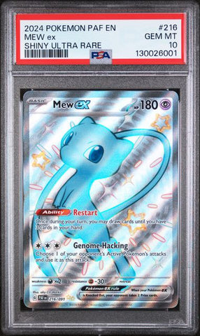 Mew ex 216/091 Paldean Fates PSA 10 130026001