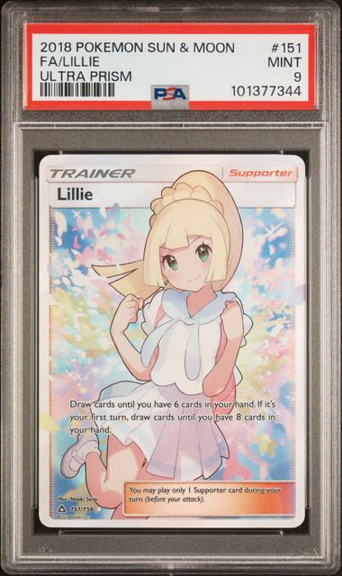 Lillie 151/156 Sun & Moon: Ultra Prism PSA 9 101377344