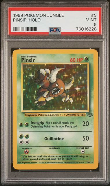 Pinsir 9/64 Jungle PSA 9 76016228