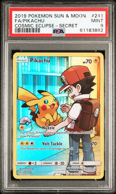 Pikachu 241/236 Cosmic Eclipse PSA 9 61183882