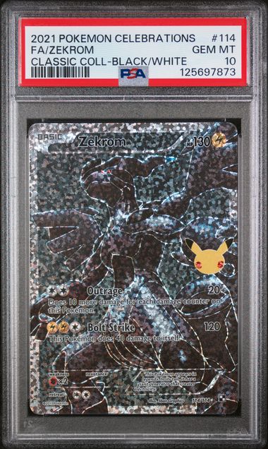 Zekrom 114/114 Celebrations: Classic Collection PSA 10 125697873