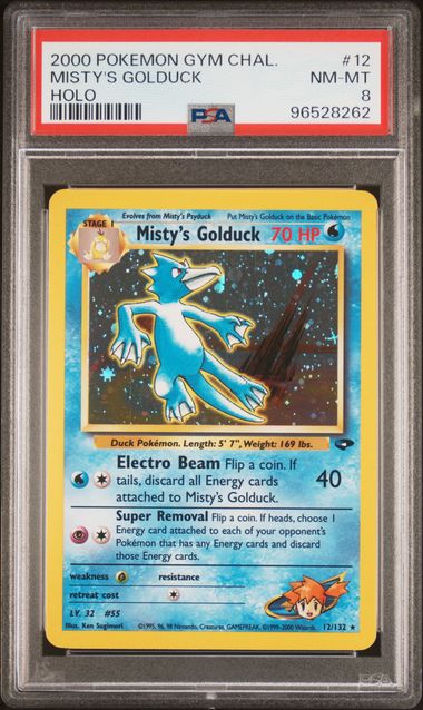 Misty's Golduck 12/132 Gyam Challenge Unlimited PSA 8 96528262