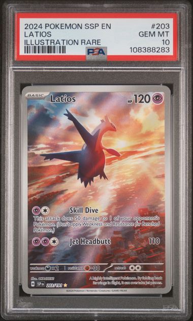 Latios 203/191 Surging Sparks PSA 10 108388283