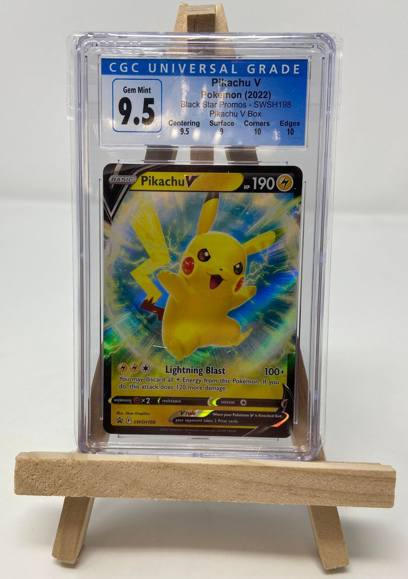 Pikachu V SWSH198 CGC 9.5 4070885002
