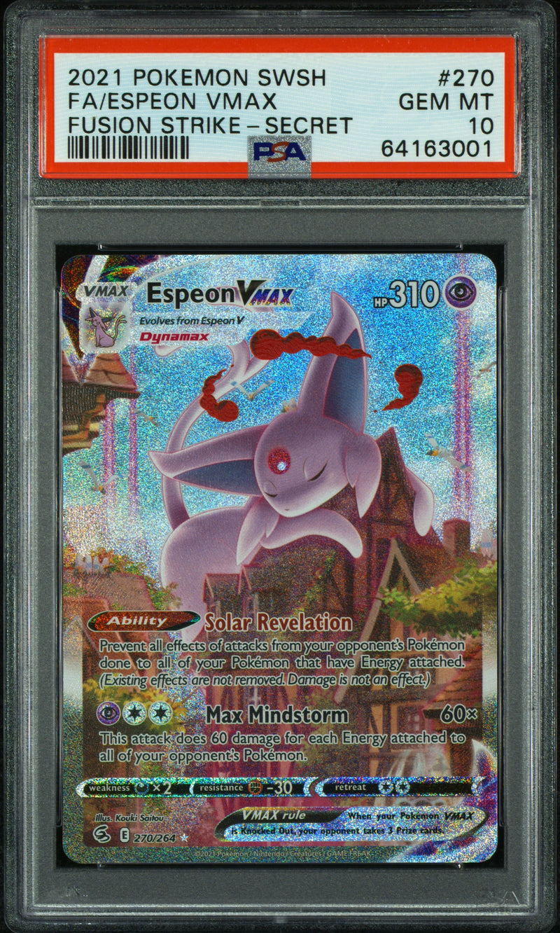 Espeon VMAX 270/264 Fusion Strike PSA 10 64163001