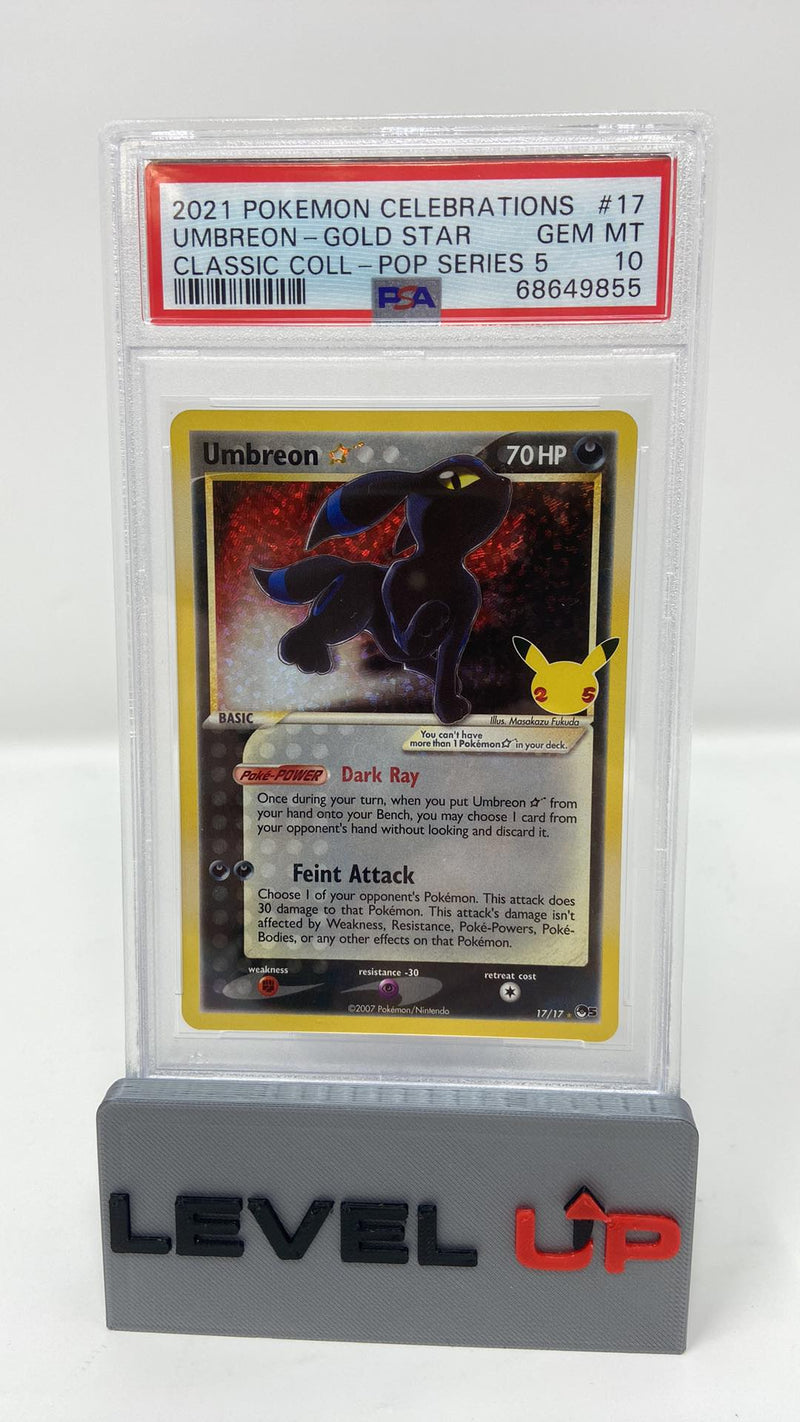 Umbreon Star 17/17 Celebrations Classic Collection PSA 10 68649855