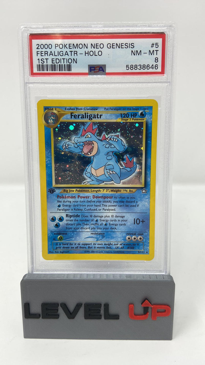 Feraligatr 5/111 1st Edition Neo Genesis PSA 8 58838646