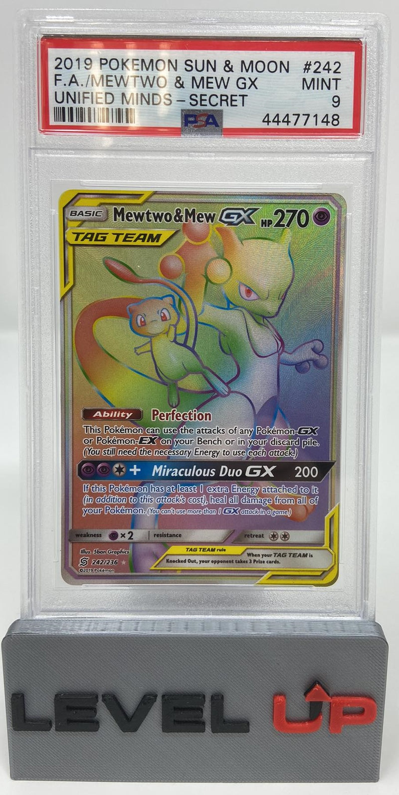 Mewtwo & Mew GX 242/236 Unified Minds PSA 10 94459043