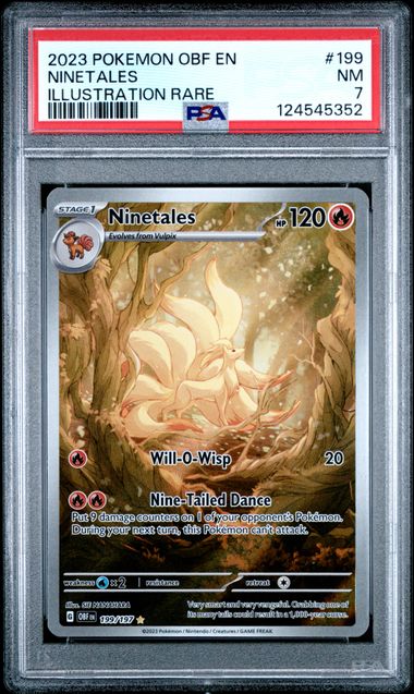 Ninetales 199/197 Obsidian Flames PSA 7 124545352