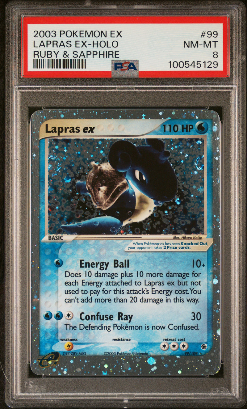 Lapras ex 99/109 Ruby & Sapphire PSA 8 100545129
