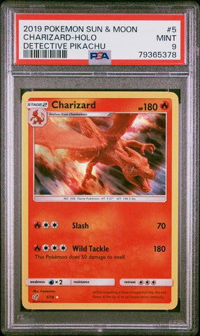 Charizard - Holo 5/18 Detective Pikachu PSA 9 79365378