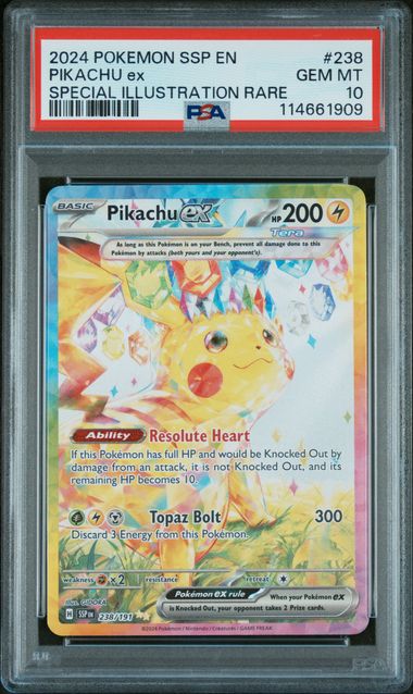 Pikachu ex 238/191 Surging Sparks PSA 10 114661909