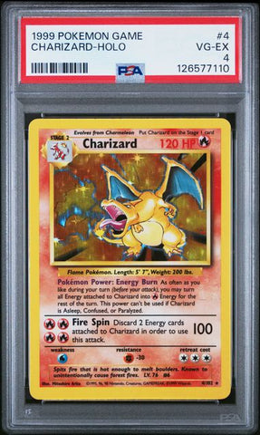 Charizard - Holo 4/102 Base Set PSA 4 126577110