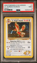 Lt. Surge's Fearow 7/132 Gym Heroes PSA 9 100545169