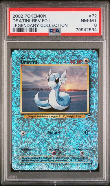Dratini - Rev. Holo 72/110 Legendary Collection PSA 8 79942534