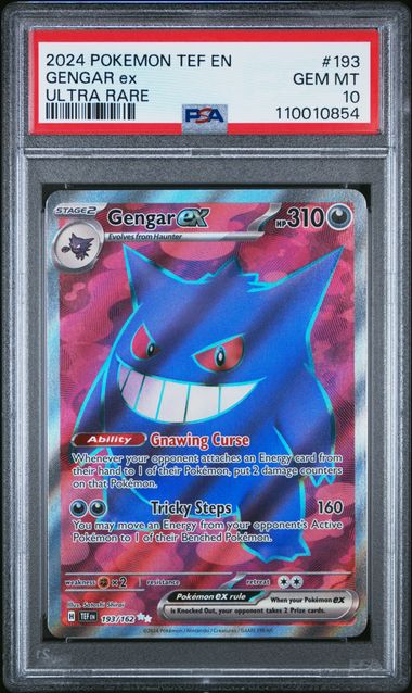 Gengar ex 193/162 Temporal Forces PSA 10 110010854