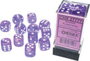 Chessex Borealis Purple/White 16mm (12 d6 Dice)