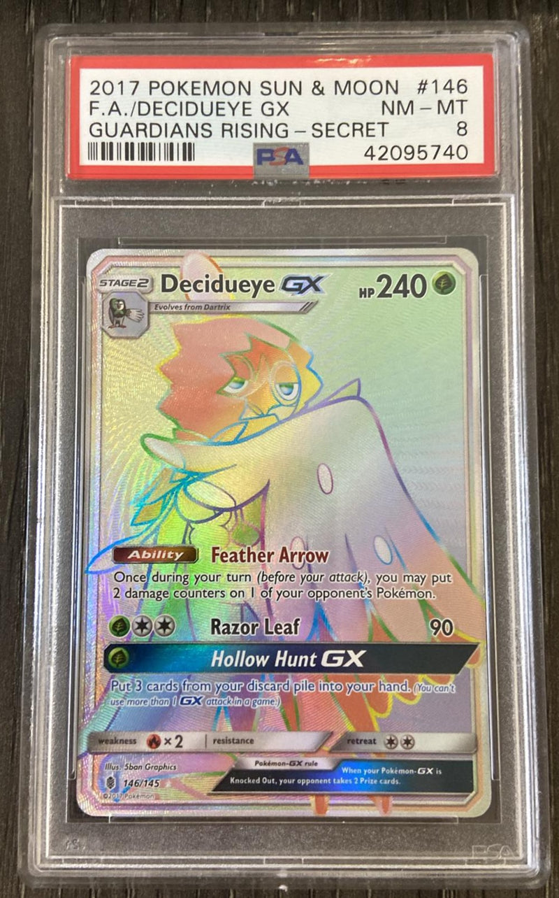 Decidueye GX 146/145 Guardiana Rising PSA 8 42095740