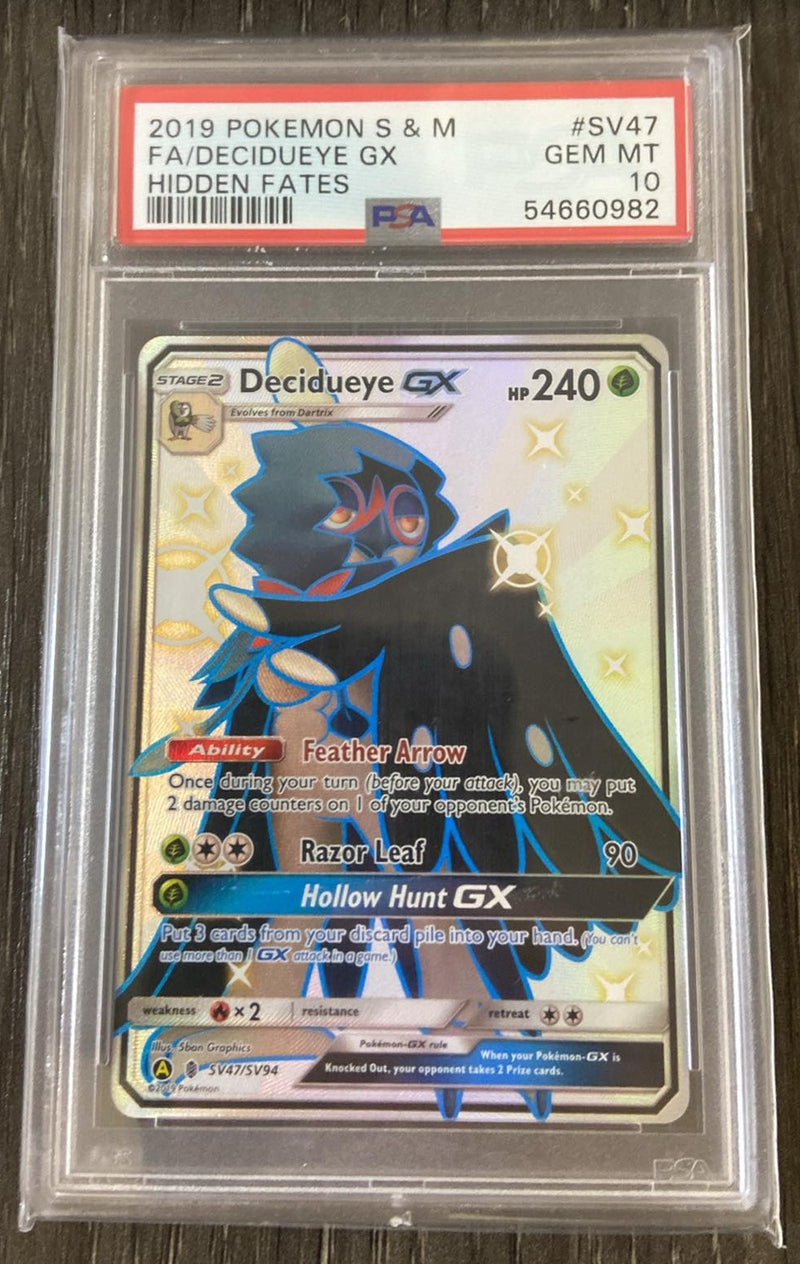 Decidueye GX SV47/SV94 Hidden Fates PSA 10 54660982