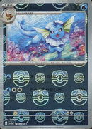 Vaporeon JPN 134/165 151 Reverse Master Ball
