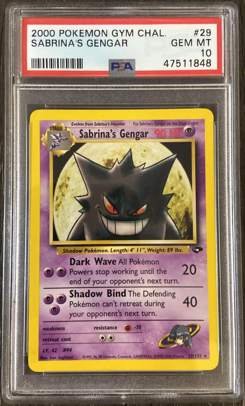 Sabrina's Gengar 29/132 Gym Heroes PSA 10 47511848