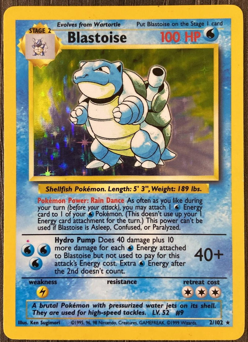 Blastoise RED DOT ERROR (2/102) [Base Set Unlimited]