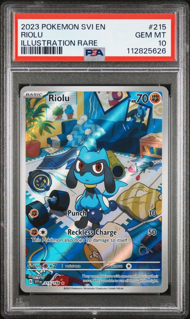 Riolu 215/198 S&V: Base Set PSA 10 112825626