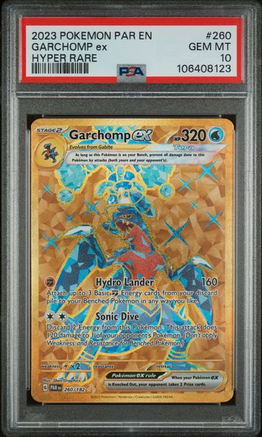 Garchomp ex 260/182 Paradox Rift PSA 10 106408123