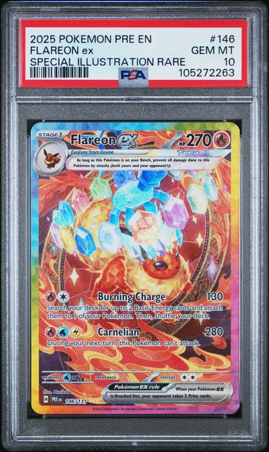 Flareon ex 146/131 Prismatic Evolutions PSA 10 105272263