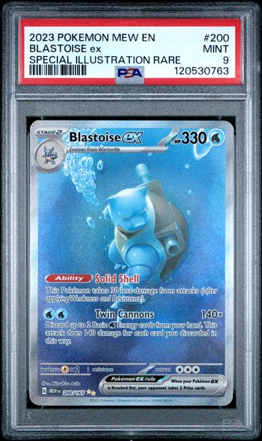 Blastoise ex 200/165 S&V 151 PSA 9 120530763