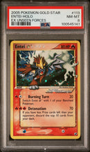 Entei Gold Star 113/115 Ex Unseen Forces PSA 8 100545141